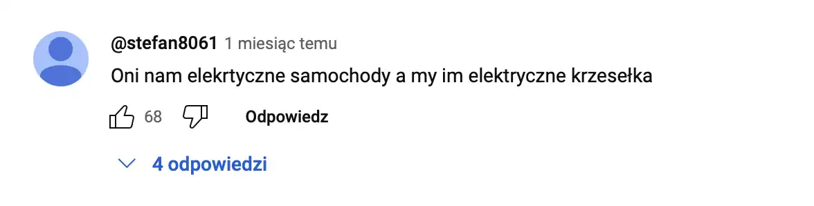 Komentarze pod filmami Atora ktore pokazuja ze sa osoby ktore wierza w to co mowi Ator