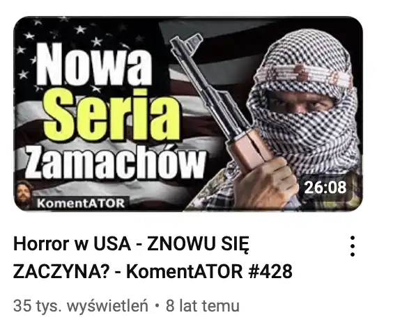 Ator straszy imigrantami