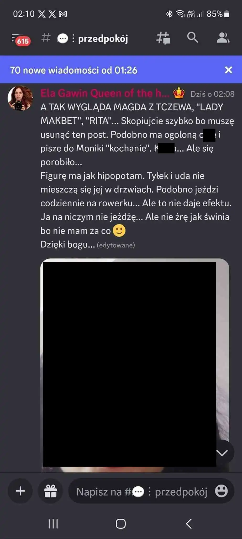 Ela Gawin wyrzeka sie